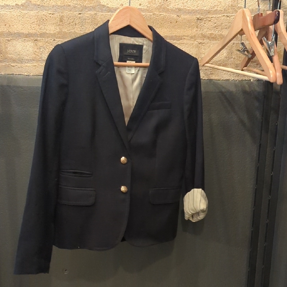 J. Crew Women's Navy Blazer
